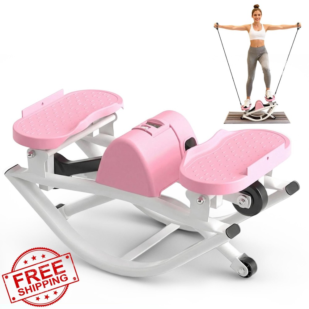 Flexella Rock Stepper Exercise Machine Full Body Low Impact Bands
