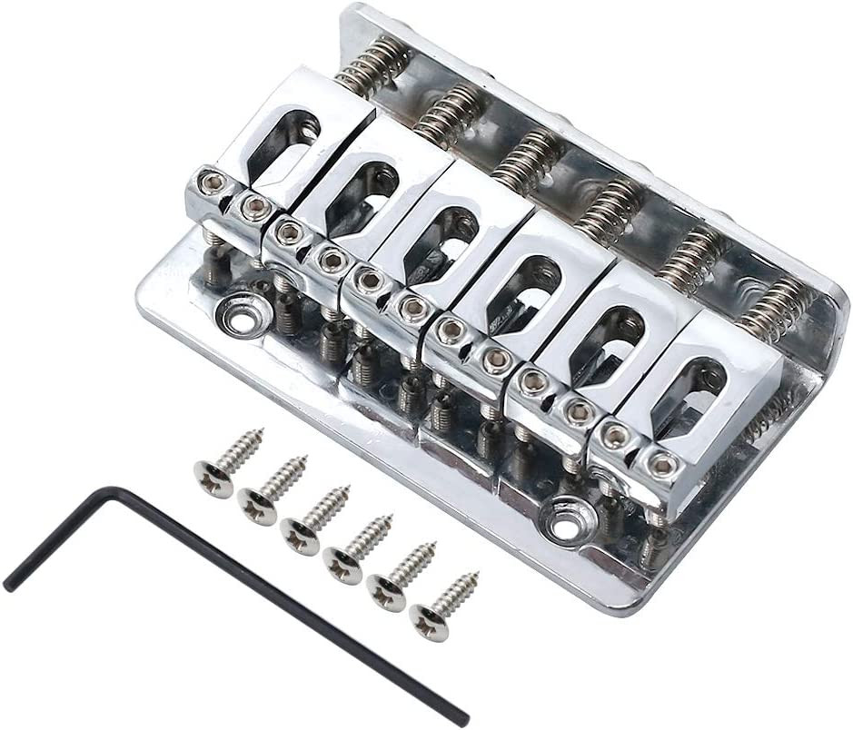65Mm Hardtail Bridge Top Load Guitar Saddle Tailpiece for 6 String Tele Strat St