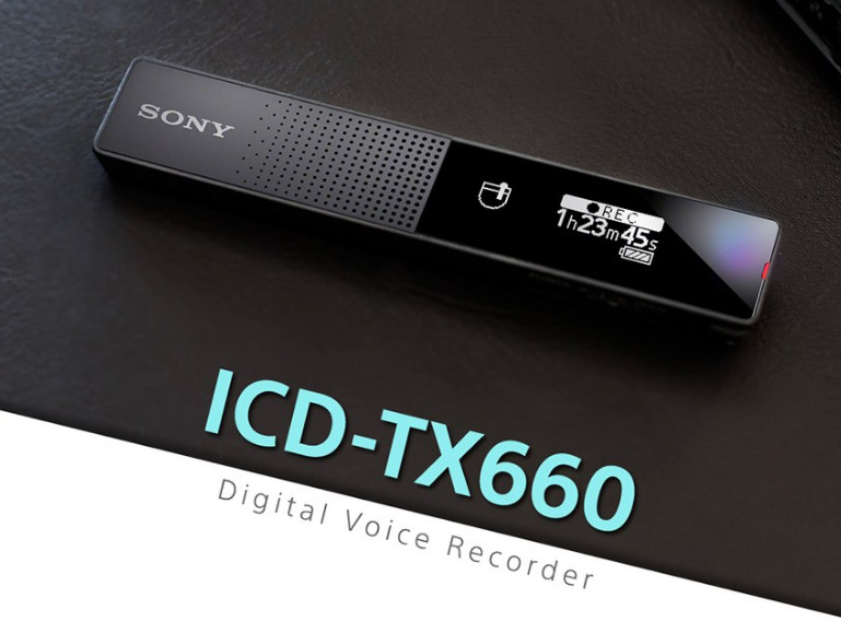 Sony Digital Voice Recorder ICD-TX660 16G USB Type-C OLED Display