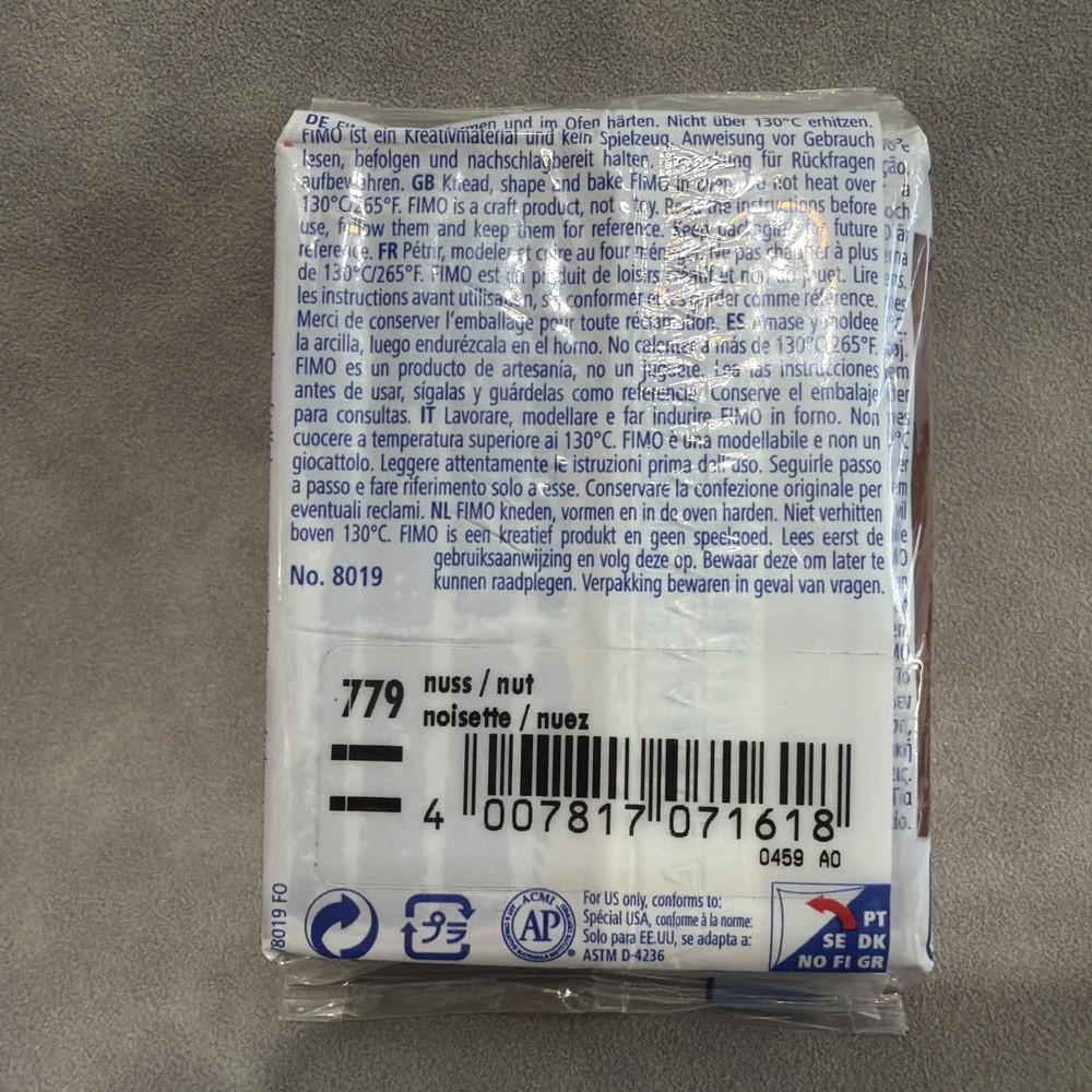 FIMO Leather Effect Nut Polymer Clay Oven Bake Modeling Clay