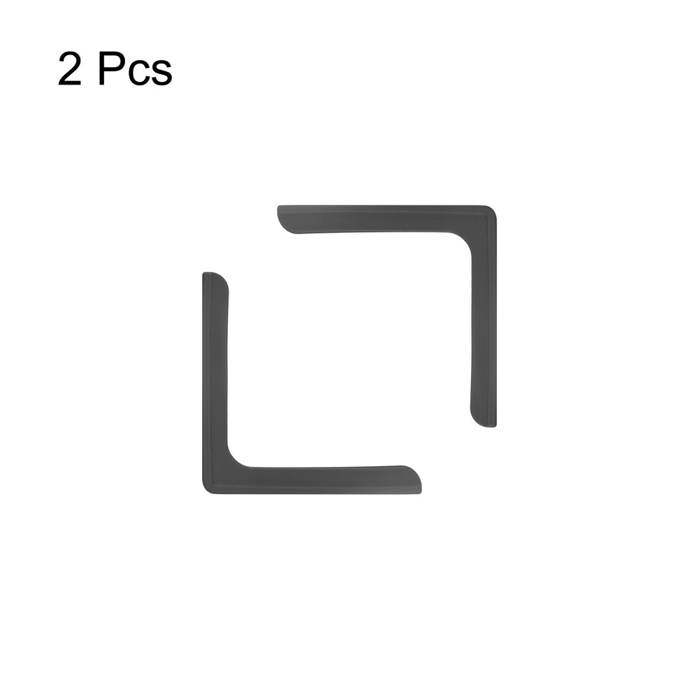 Window Corner Edge Protectors, 2Pack Mini Simple Style 70mmX9mm Black