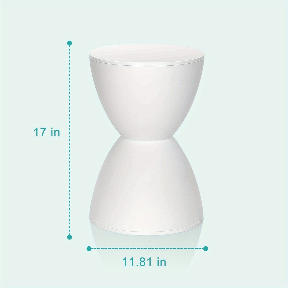 Modern Hourglass Shaped Stool Round Stool Garden Stool Side Table Plant Table