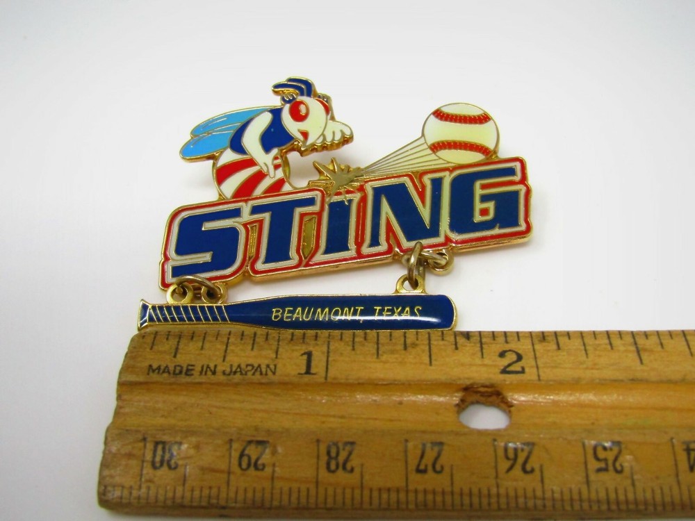 Beaumont Texas Baseball Sting Pin