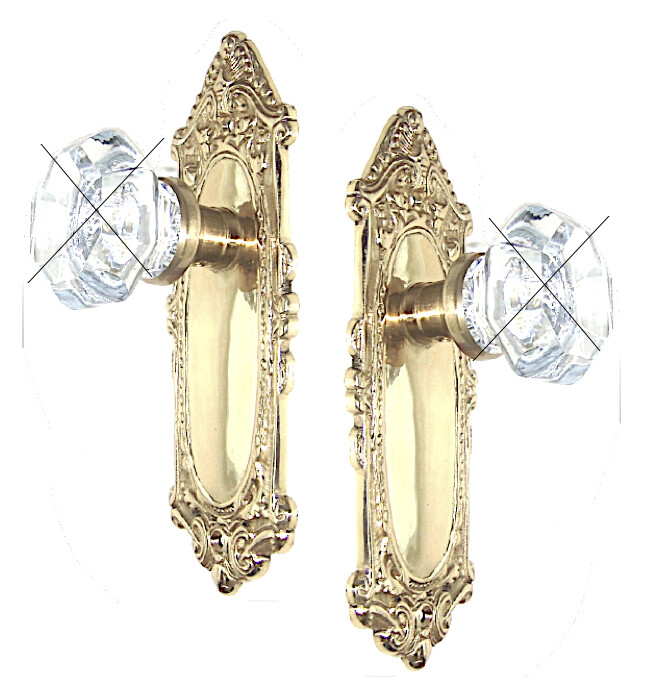 Vintage Victorian Style Backplate 2700-PB Solid Brass