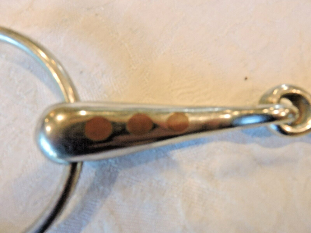 5" O-ring Snaffle Bit with COPPER inlay