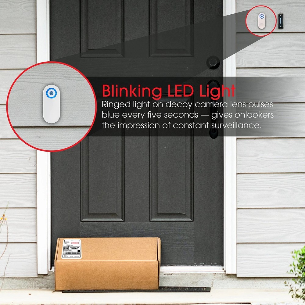 Decoy Security Camera with Blinking LED for Home Protection