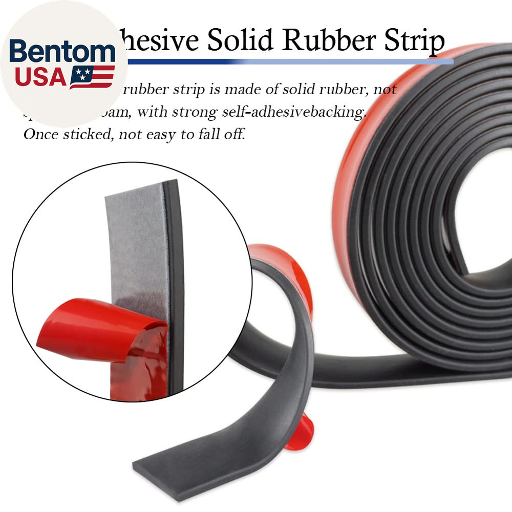 Neoprene Rubber Strips Self Adhesive Solid Rubber Sheets, Rolls & Strips for DIY