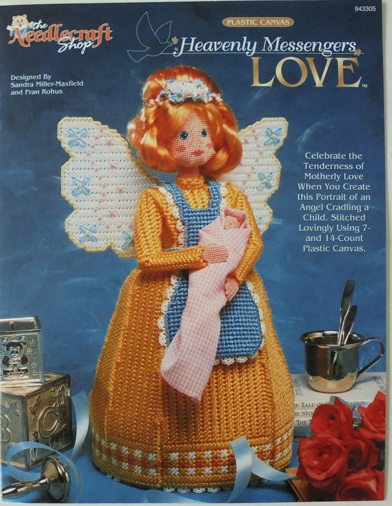 Needlecraft Shop Heavenly Messengers LOVE Dolls Plastic Canvas Pattern