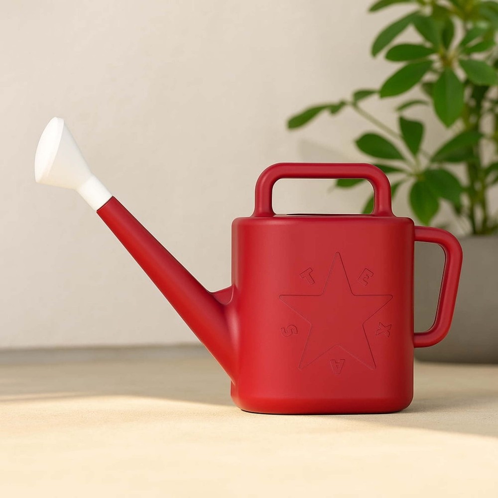 Texas 2 gal. Resin Watering Can, Classic Red