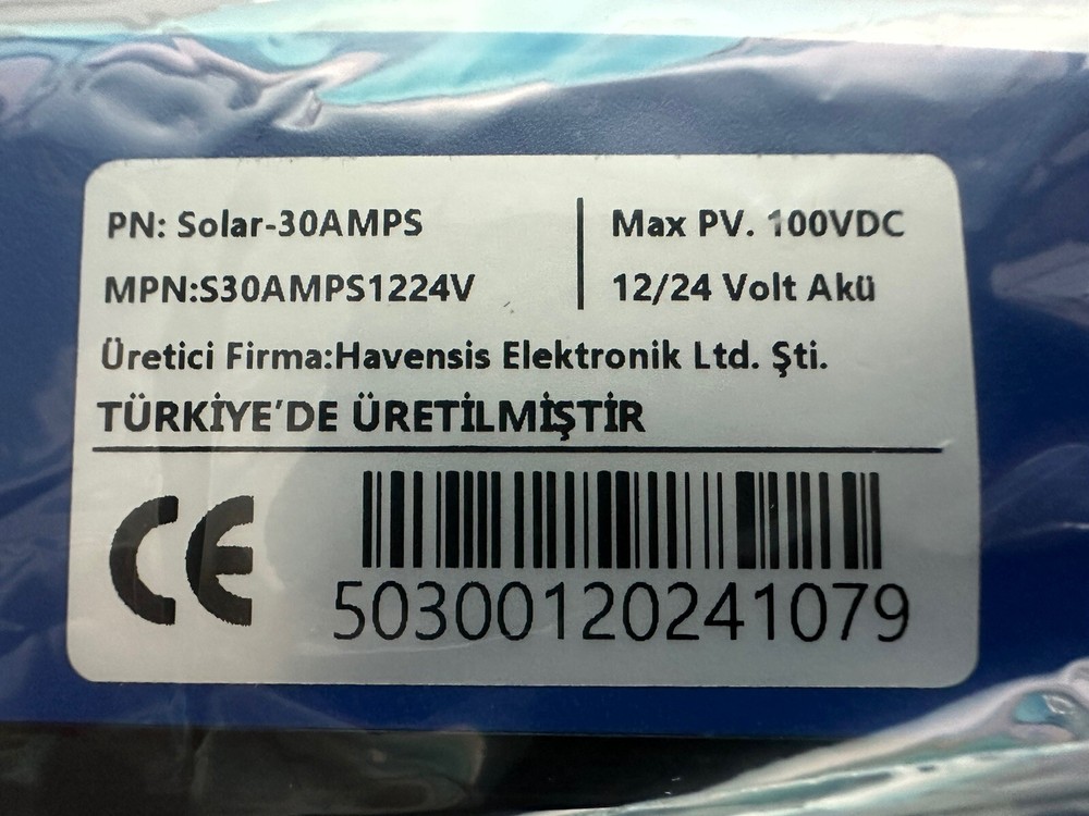 Havensis MPPT Maximum Power Point Tracking Solar MPS Charge Controller 100V/30A