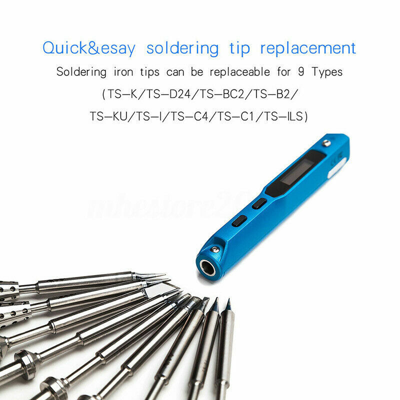 65W TS100 Digital Electric Welding Pen Programable Interface Soldering Iron