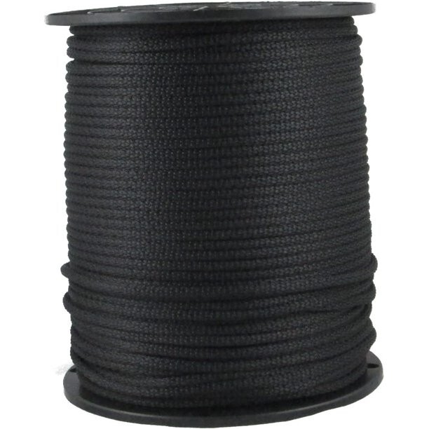 3/16" Dacron Polyester Rope 500 ft Black Antenna Support Line