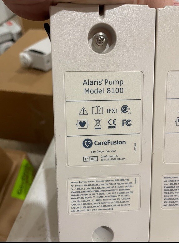 carefusion 8100 pumps