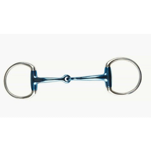 JP Korsteel Blue Steel Jointed Eggbutt Snaffle Bit