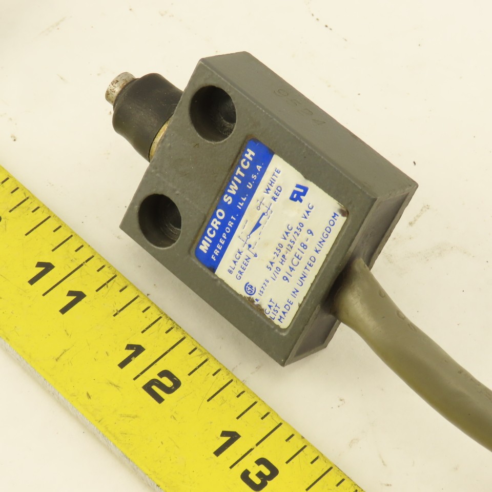 Micro Switch 914CE18-9 Push Button Limit Switch 5A-250VAC