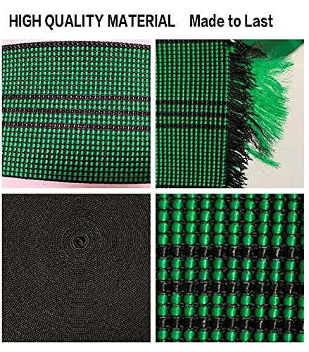 Upholstery Webbing Chair Couch Material Replacement,Elastic 10m/32ft, Green