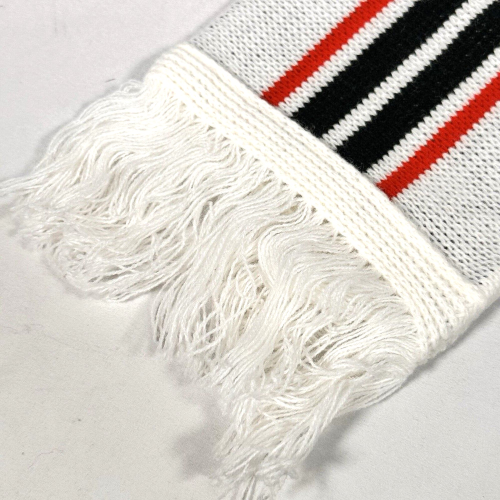 Vintage Snap On Tools Scarf Racing Strip White Black Red 6 ft HTF