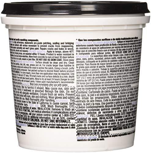 1 qt Dap 12278 ElastoPatch White Pro-Grade Elastomeric Patching Compound