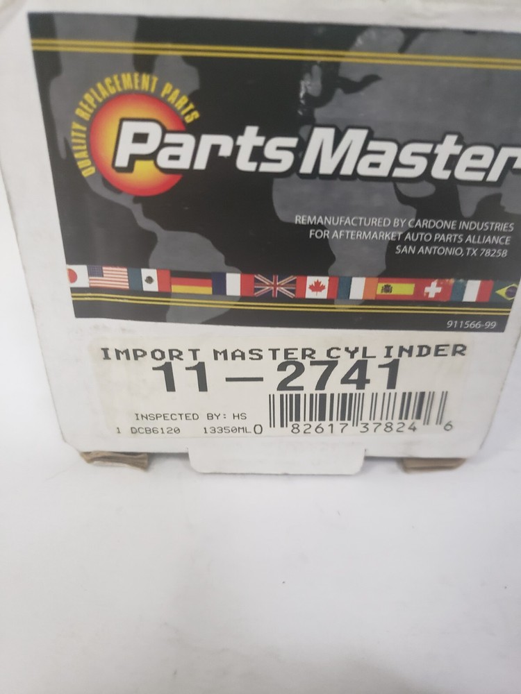 PARTSMASTER 11-2741 MASTER CYLINDER, NIB