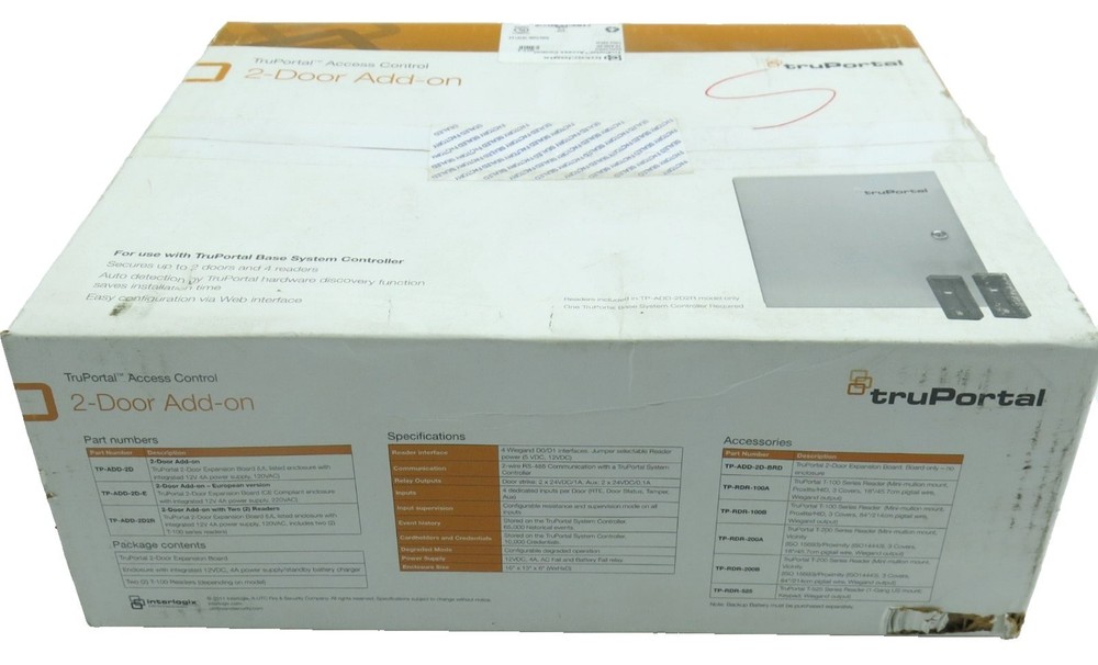Interlogix TruPortal TP-ADD-2D-BRD Access Control 2-Door Interface Module Sealed