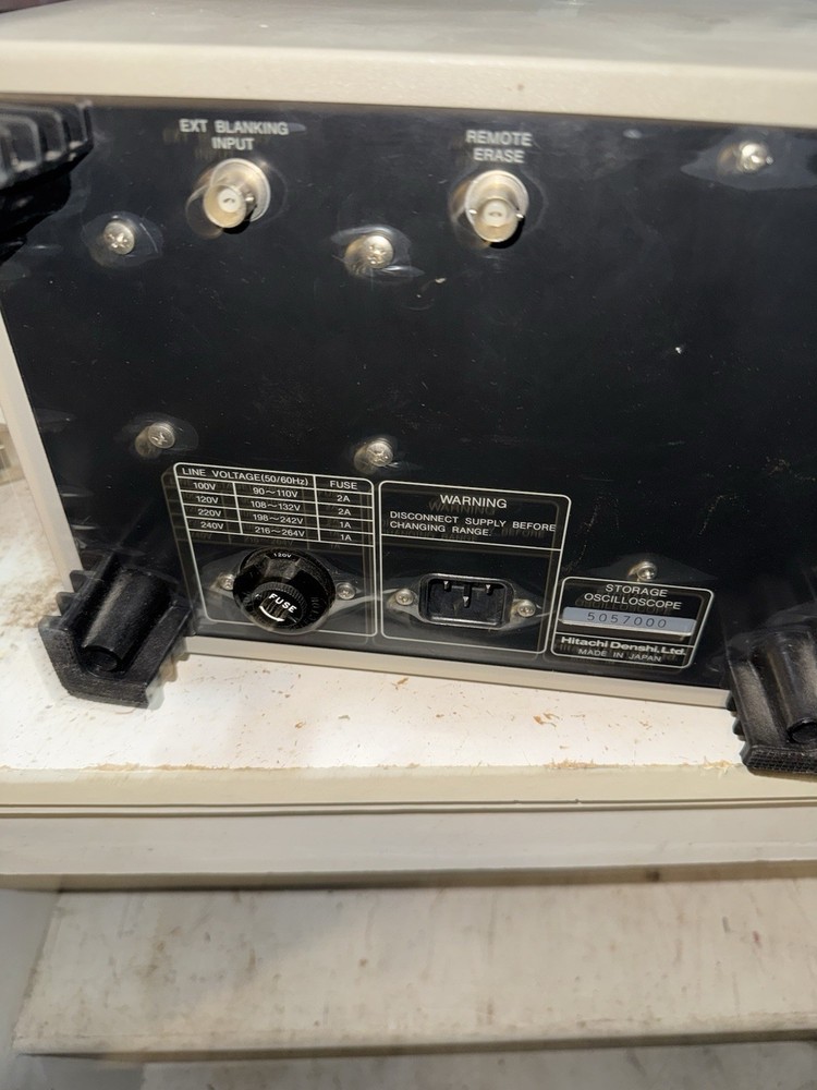 Hitachi V-134 analog storage oscilloscope.
