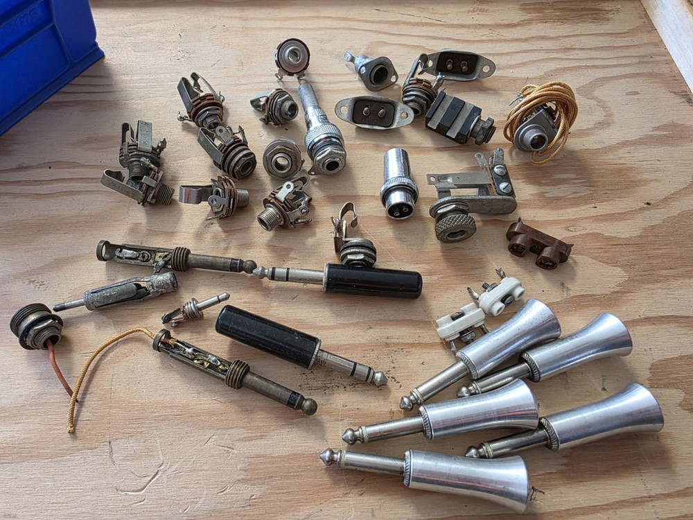 Vintage Microphone Connectors And Plugs Lot