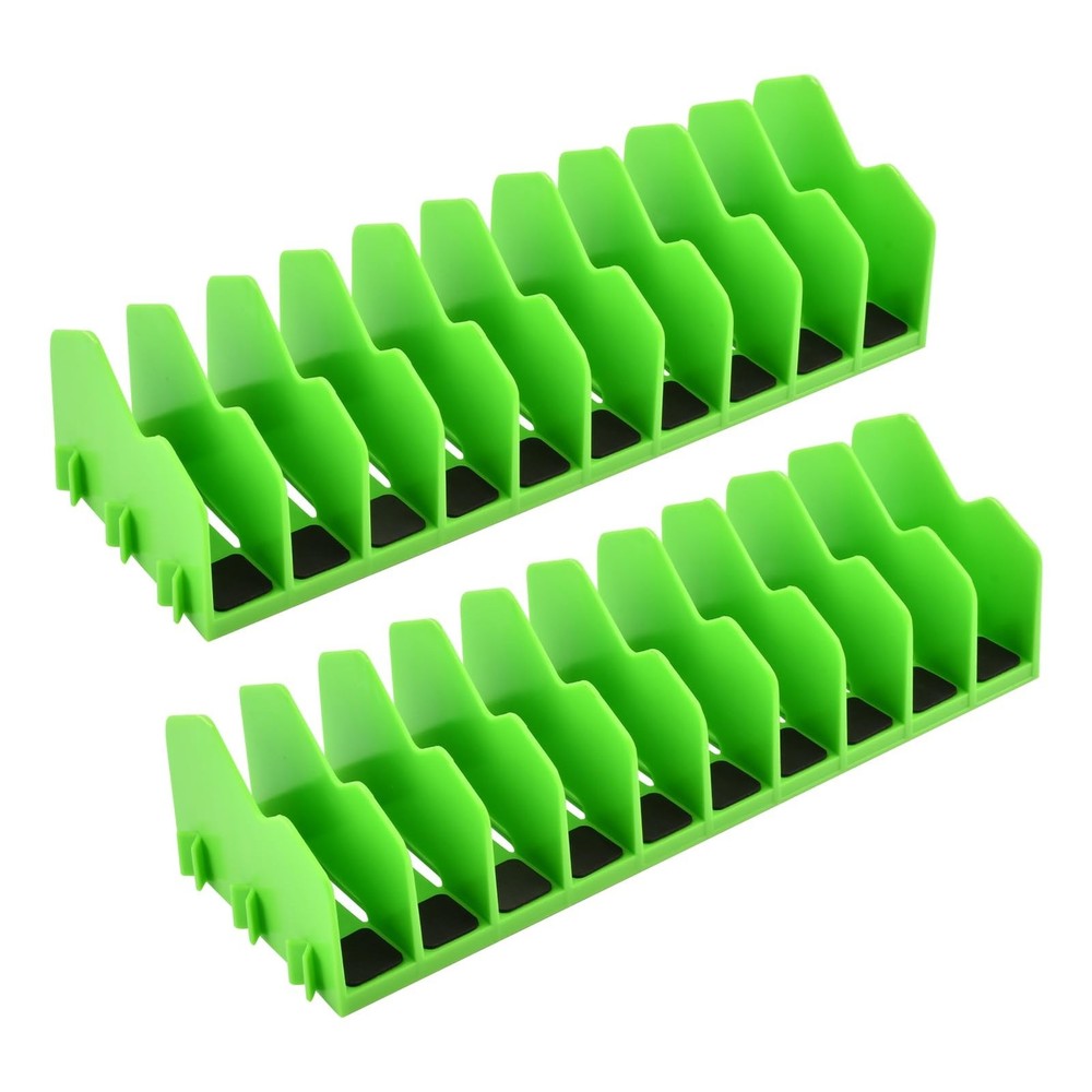 Pliers Organizer Rack 2 Pack 10-Slot Tool Holder Plastic Drawer Toolbox Storage