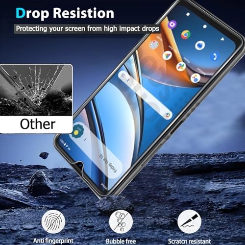 [2 Pack Tempered Glass Screen Protector Compatible with Cricket Icon Privacy