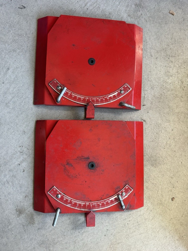 Hunter Engineering Made In USA Alignment Plates