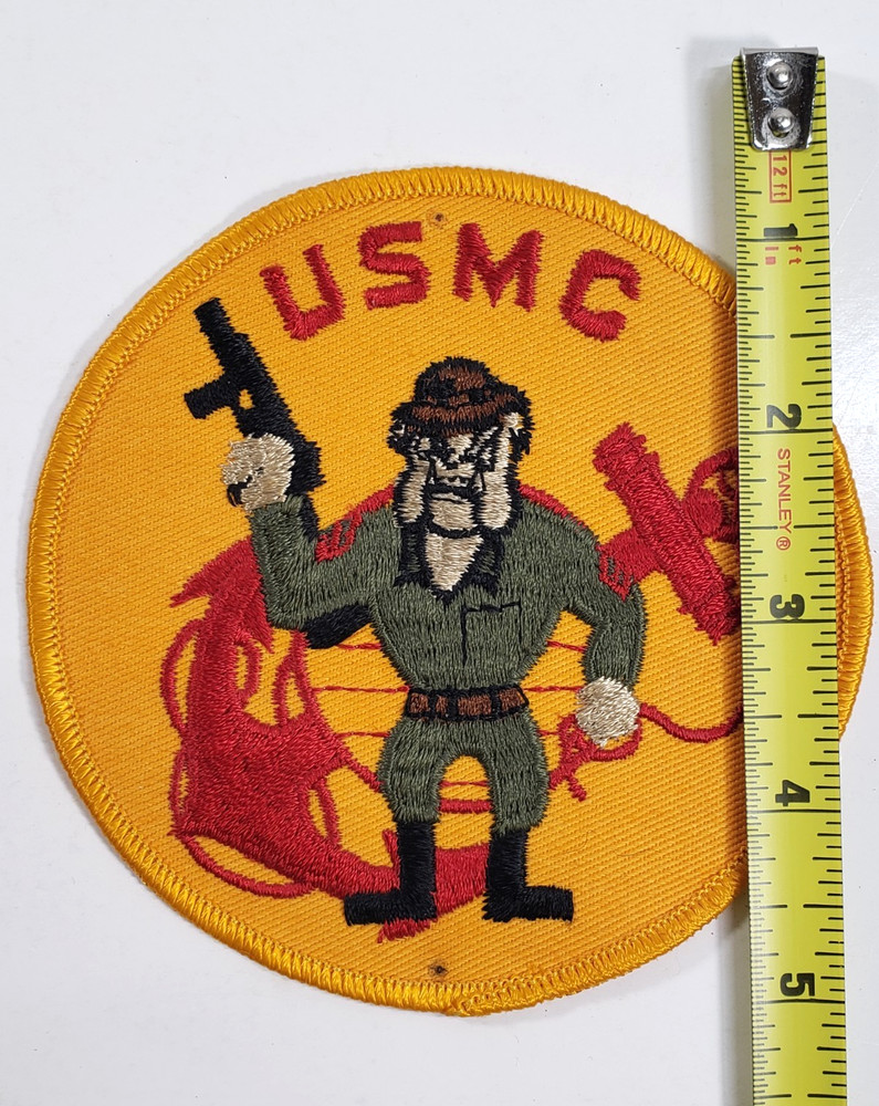 USMC US Marine Corps Devil Dog & EGA Eagle Globe & Anchor PX Patch Vintage