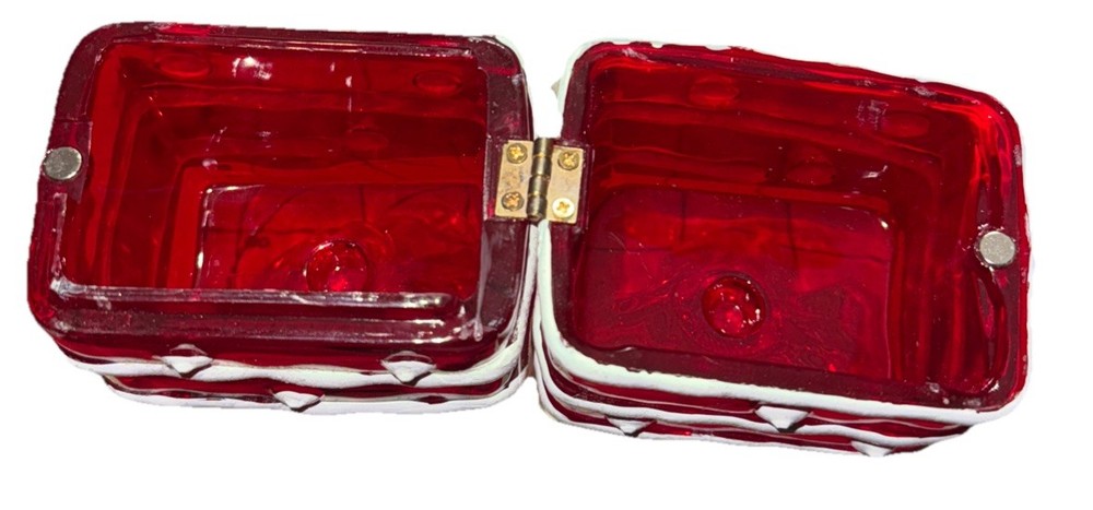Department 56 Acrylic "Wrapped Candy Box" - Hinged Magnetic Clasp ~ Rectangle 8”