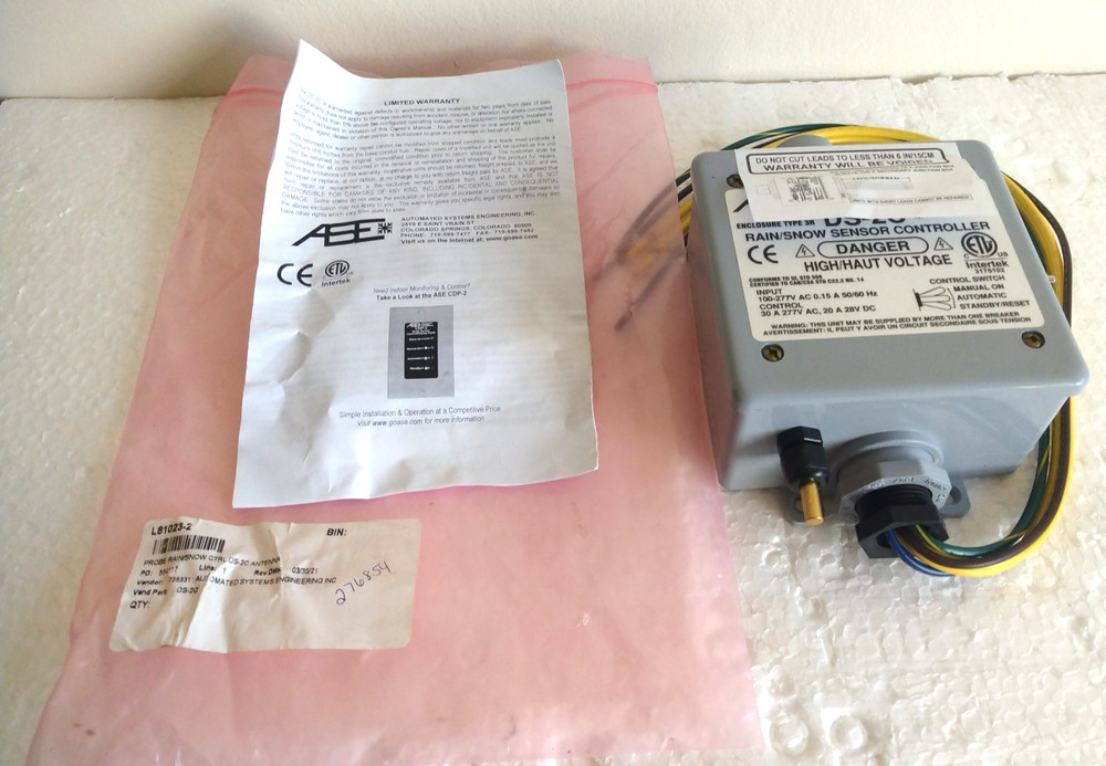 DS-2C Rain/Snow Sensor Control