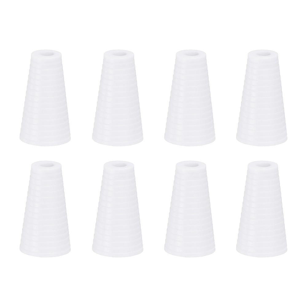 8Pcs Cord Knobs, 19mm Window Blind Tassels Plastic Pull Cord, White