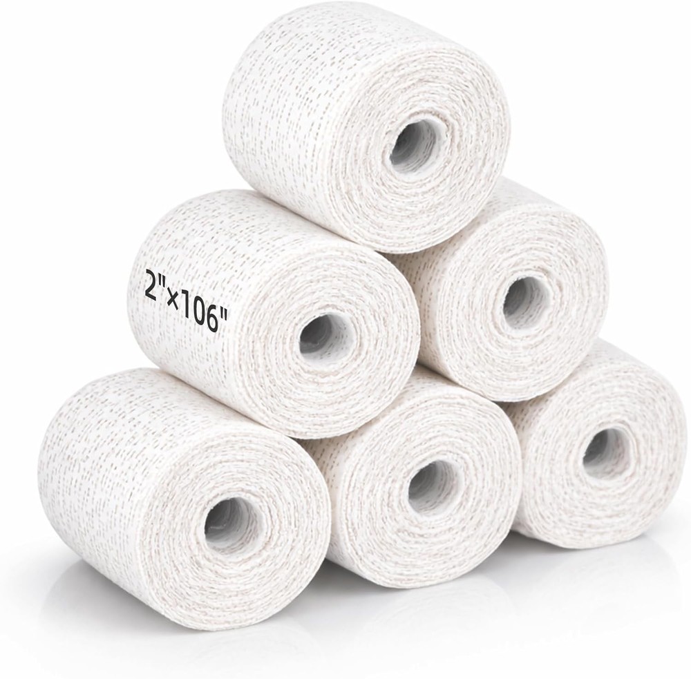 Plaster Cloth Rolls 6 Pack for Body Casting and DIY Projects 2"x106"