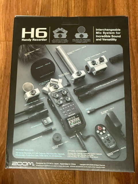 Zoom H6 6-Track Portable Digital Recorder