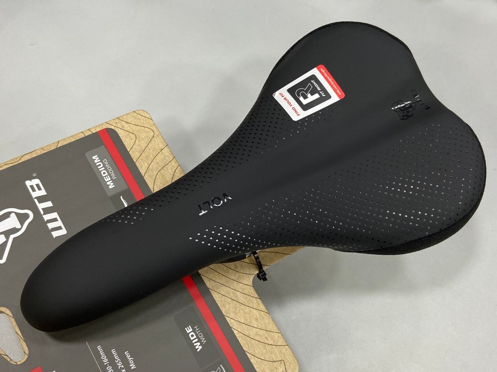 WTB Volt Wide Titanium Rail Medium Padding 150x265mm Saddle (Black)