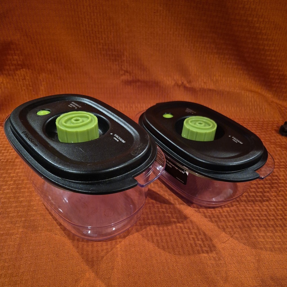FoodSaver Preserve Marinate 3 & 5 Cup Containers Reusable Stackable Sustainable