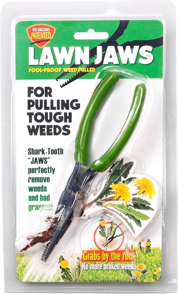 Ergonomic Sharktooth Weed Puller Tool - Effortless Root Removal for Gardeners