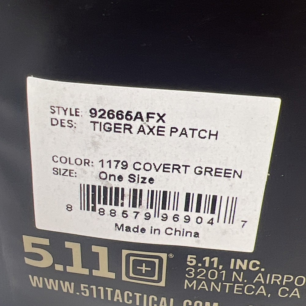 5.11 Tactical Tiger Axe Patch