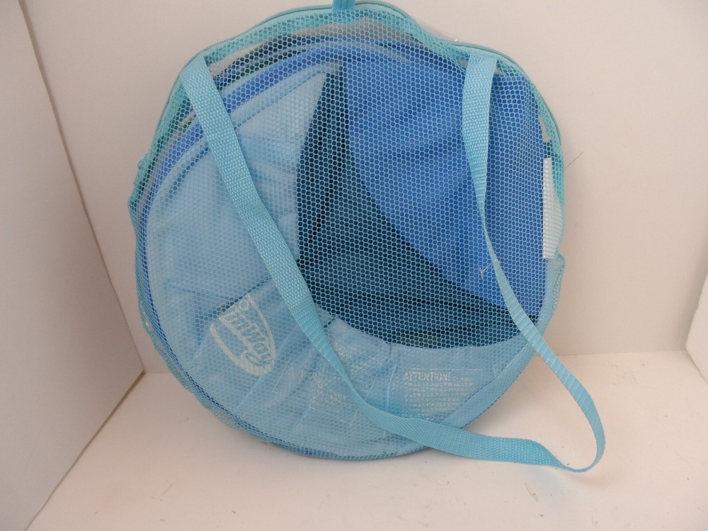 SwimWays Baby Spring Float w/Hyper-Flate Valve Sun Canopy Blue 9-24 Months-NEW