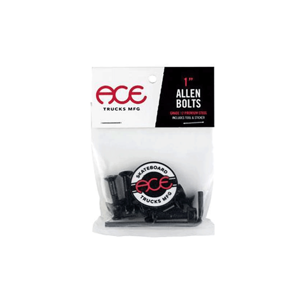 Ace Skateboard Hardware Allen 1" Black
