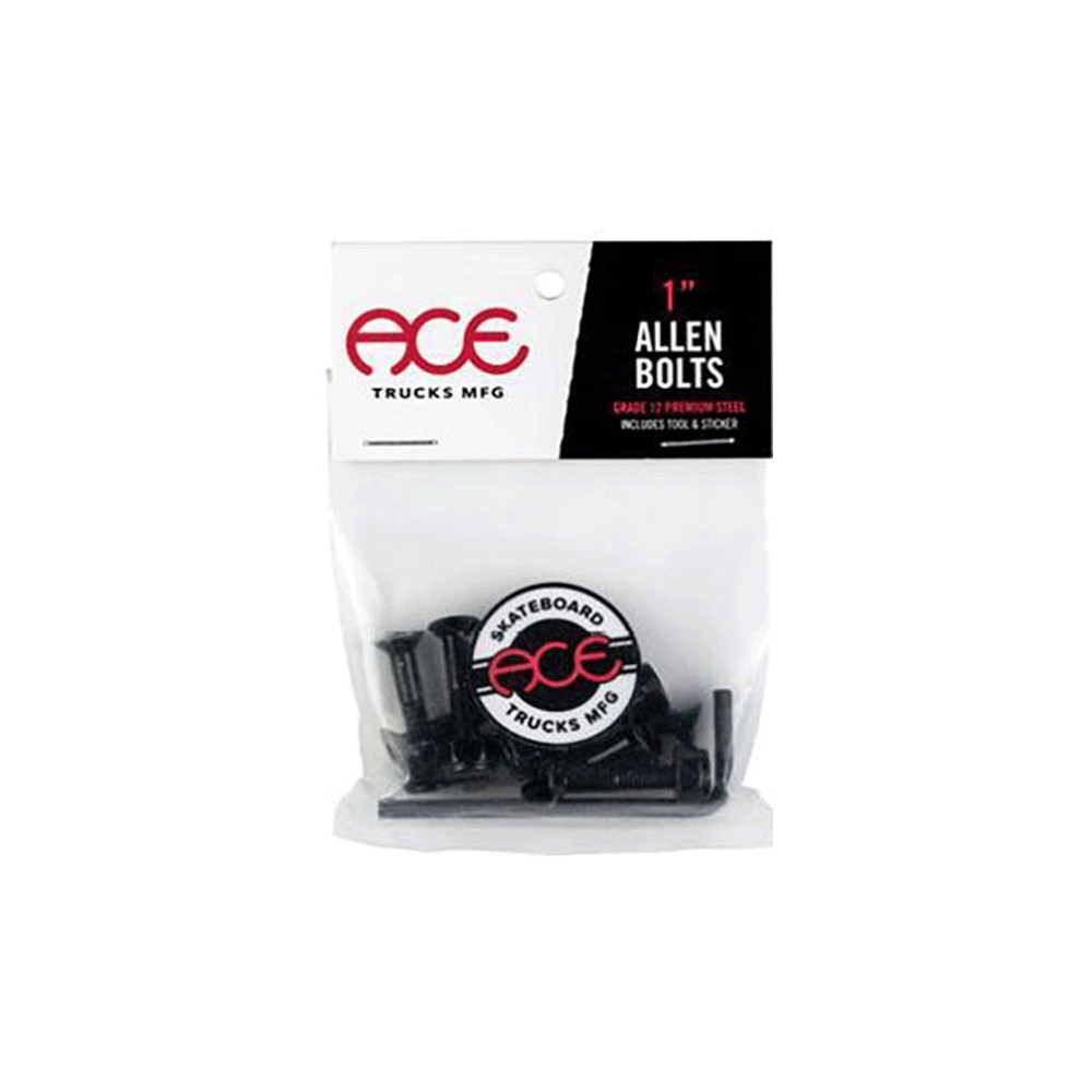 Ace Skateboard Hardware Allen 1" Black