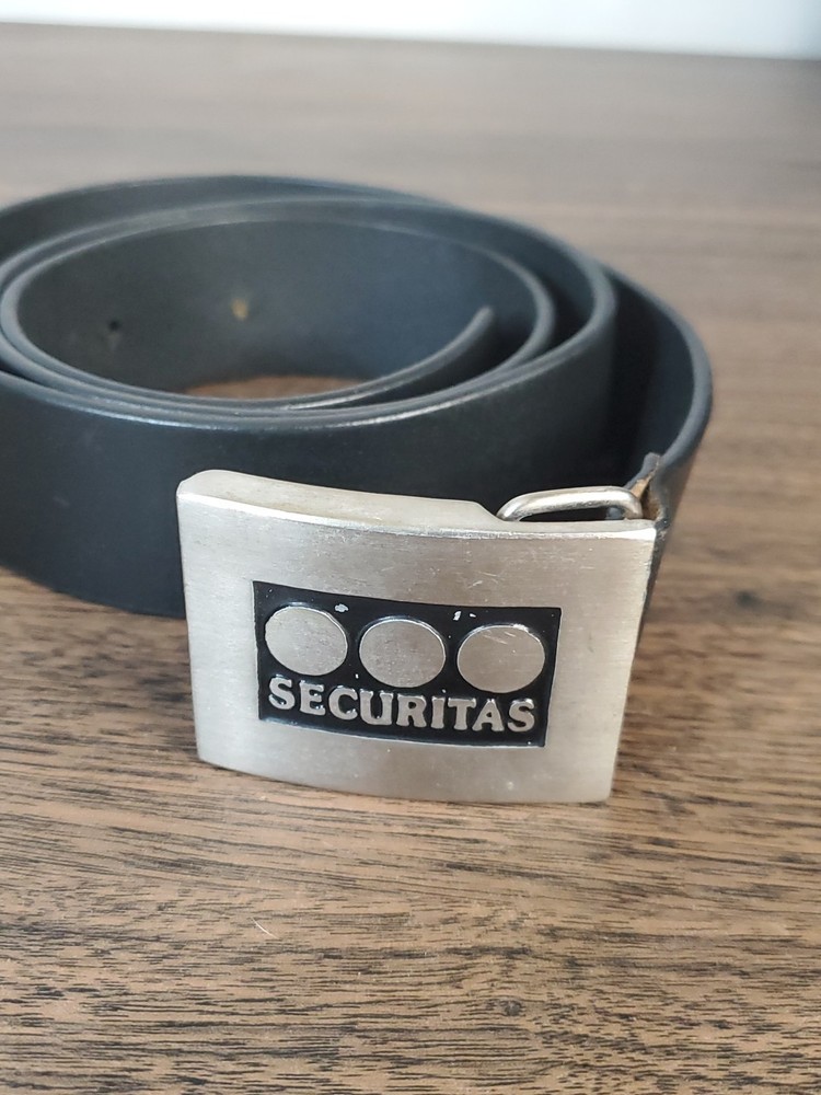 Security Guard Belt Size 40 Genuine Cowhide Leather