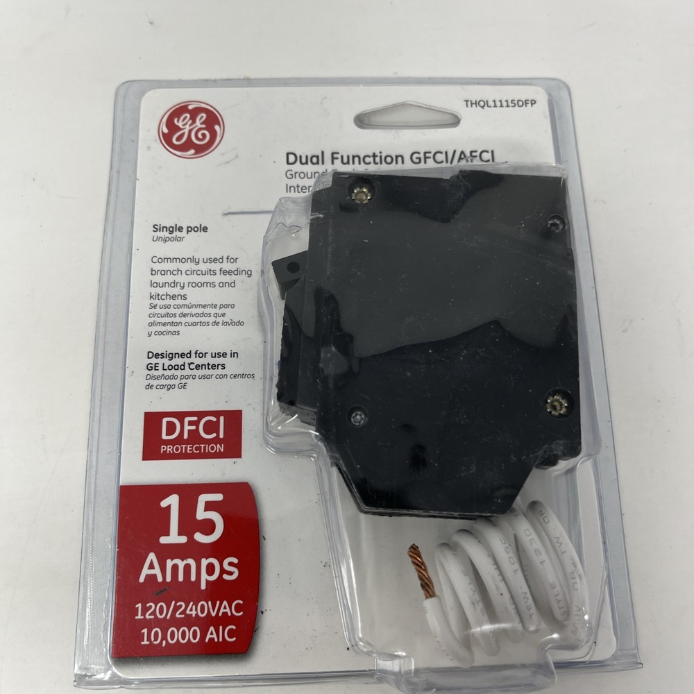 General Electric THQL1115DFP THQL1115DF 1 Pole Dual Function Circuit Breaker