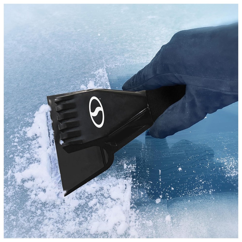 Snow Joe 2-in-1 Telescoping Snow Broom and Ice Scraper with Extendable Handle