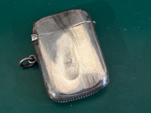 Antique Joseph Gloster Silver Vesta Matchsafe w Hallmarks