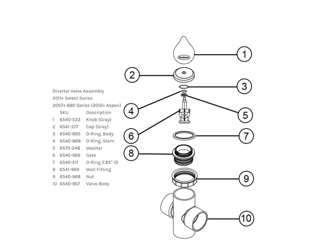 Sundance Spas Diverter Cap