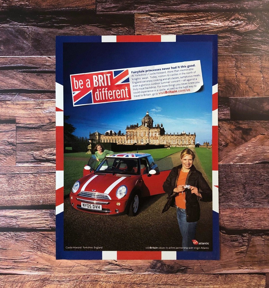2007 VisitBritain.com PRINT AD Castle Howard Yorkshire Mini Cooper
