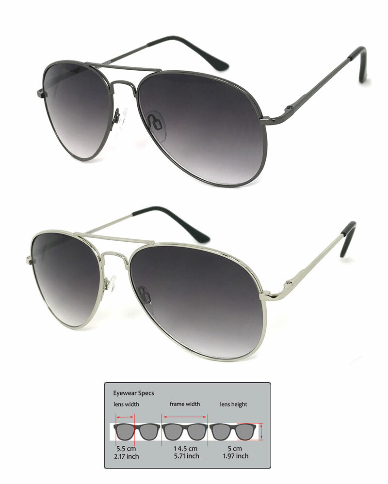 Premium Quality Metal Frame Pilot Spring Hinge Sun Readers Reading Sun Glasses