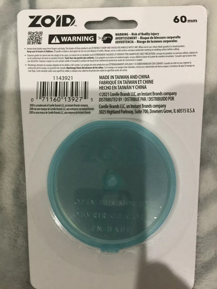 ZOID Tools 60mm Rotary Cutter Blade Refill, 1-pack